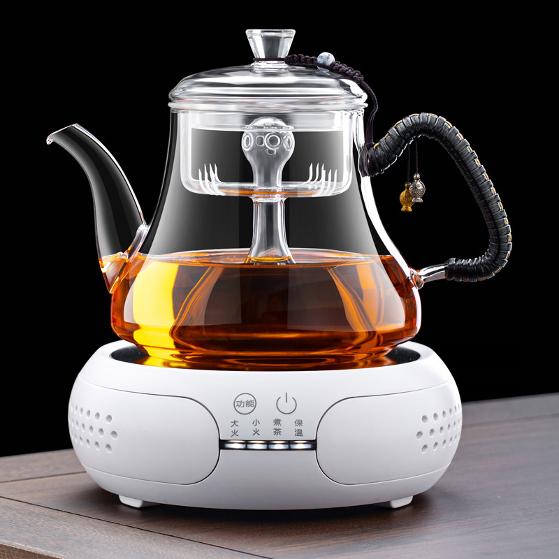 2026耐高温玻璃煮茶器家用泡茶壶烧水小型电热陶炉全自动茶具套装