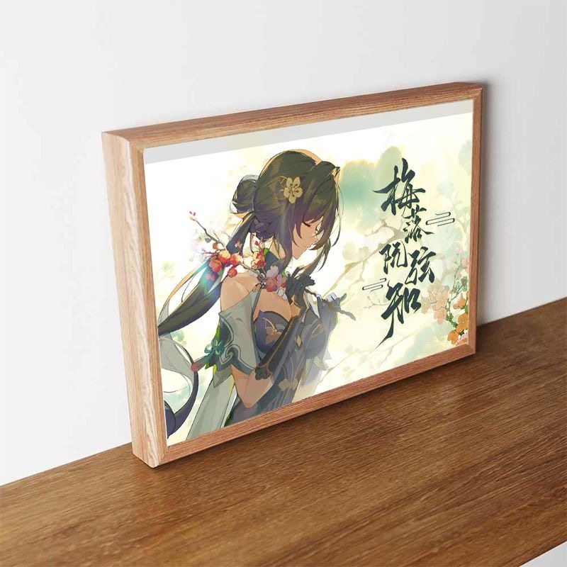 星穹铁道阮梅古风二次元卡通动漫相框摆台宿舍房间装饰画桌面摆件图片