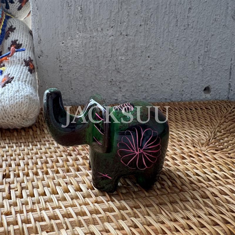 桌面小摆件 创意客厅装饰物 非洲动物肯尼亚肥皂石 纯手工艺品