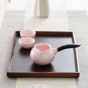 一品仟堂侧把公道杯单个陶瓷茶杯分茶器高档功夫茶具配件家用茶海