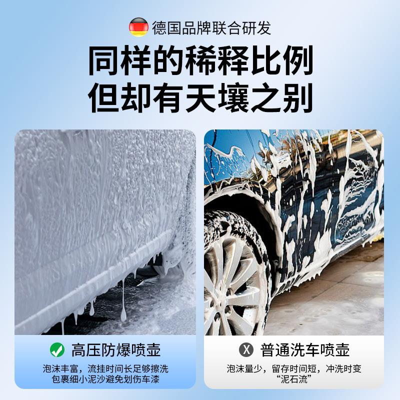 洗车泡沫器喷壶洗车液专用工具pa高压喷打泡沫家用手持水枪打沫