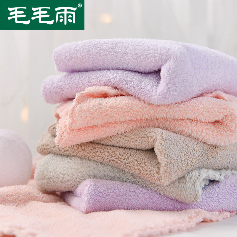 3条装婴儿毛巾 宝宝洗澡洗脸巾比纯棉纱布超柔软新生儿擦嘴口水巾