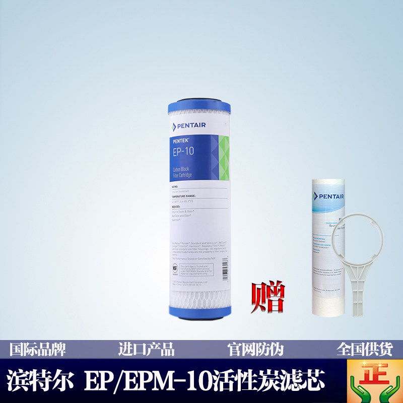 滨特尔RO50净水耗材滤芯 EP-10 EPM-10活性炭棒 10寸压缩活性炭