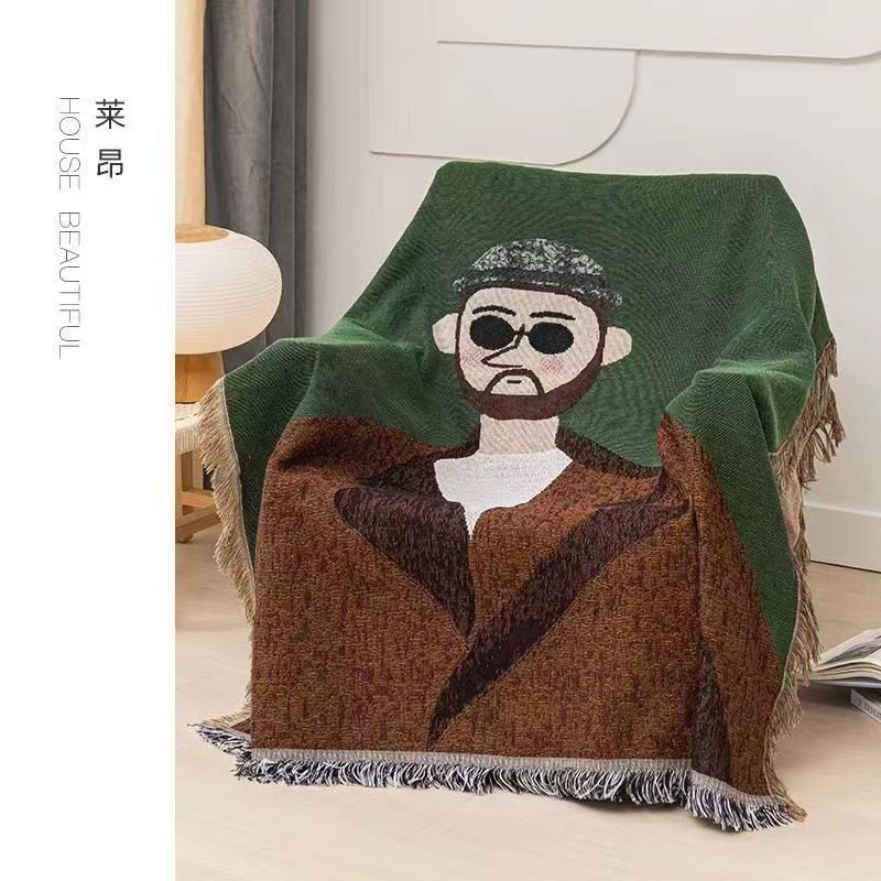 卡通沙发盖布四季通用线毯万能全包盖巾沙发垫防滑防尘座垫套罩巾