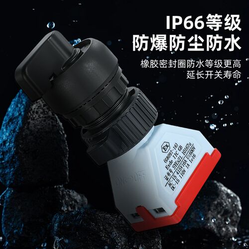 防爆防腐旋钮G8097转换开关二档三档自复式银点16A两常开常闭带EX