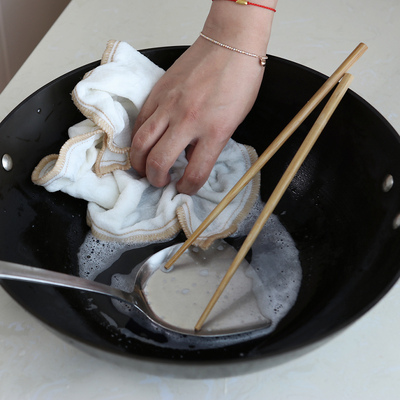 苏诺洗碗布不沾油厨房清洁布吸水加厚擦桌布去油抹布不掉毛洗碗巾