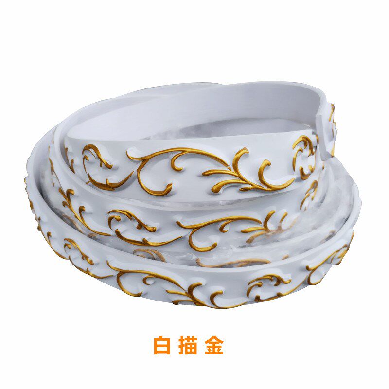 欧式装饰条软PVC仿石膏线条背景墙装饰线条 家具边框线镜子装饰条
