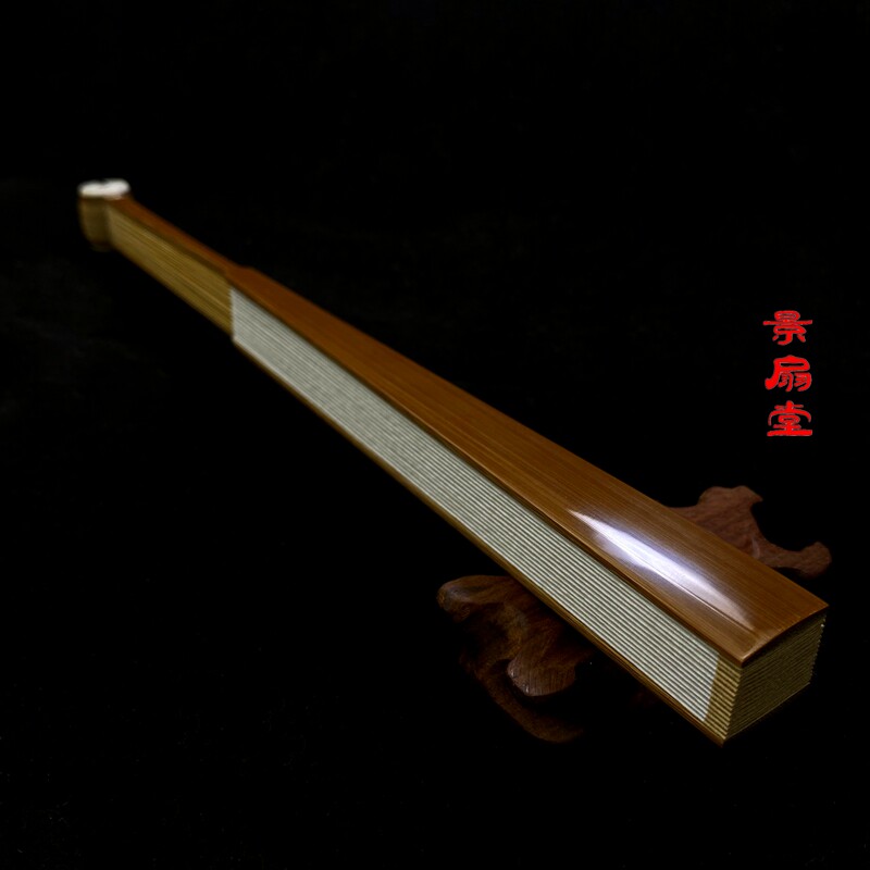 9.5寸16方老玉竹折扇腰鼓八角造型扇骨中国风文玩扇手工扇子古风