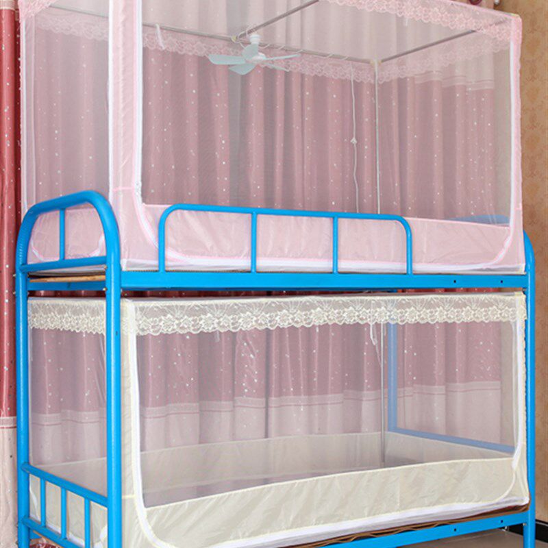 学生宿舍蚊帐90x190cm上下铺双层单床0.8m1.1/1.2米双门拉链文帐