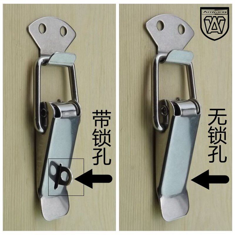 不锈钢搭扣挂锁锁扣箱扣鸭嘴扣箱塔扣弹簧搭扣蜜蜂箱扣防盗箱包扣