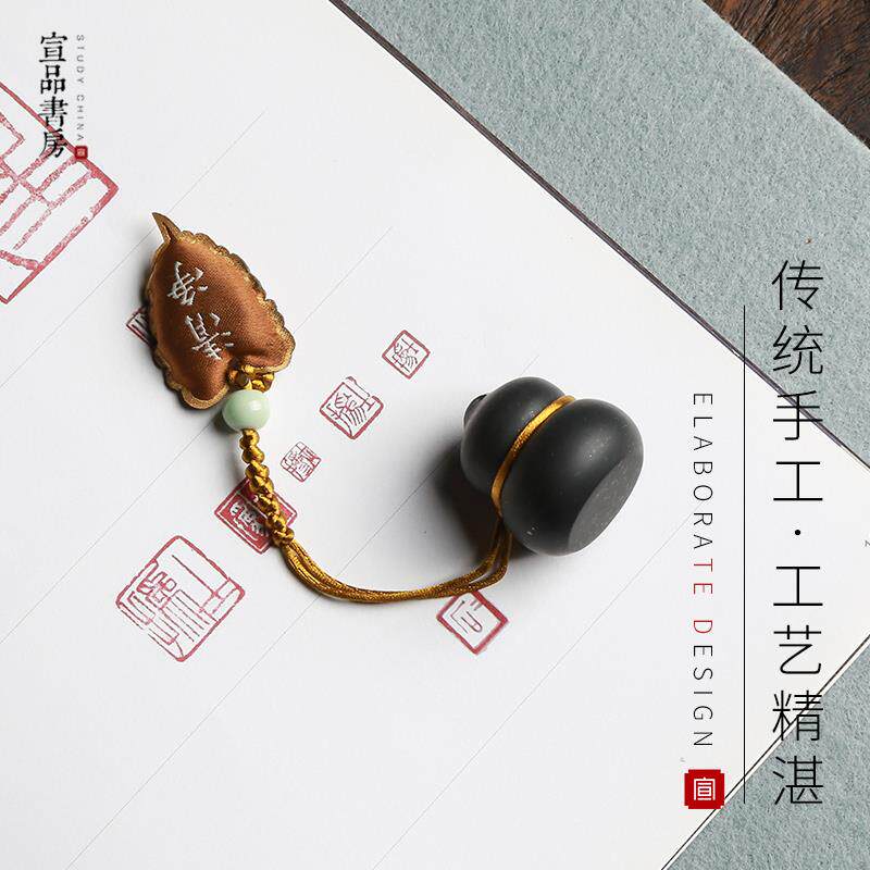 印章手工篆刻圆章天然砚石料印章制作禅意葫芦造型圆印章定做姓名
