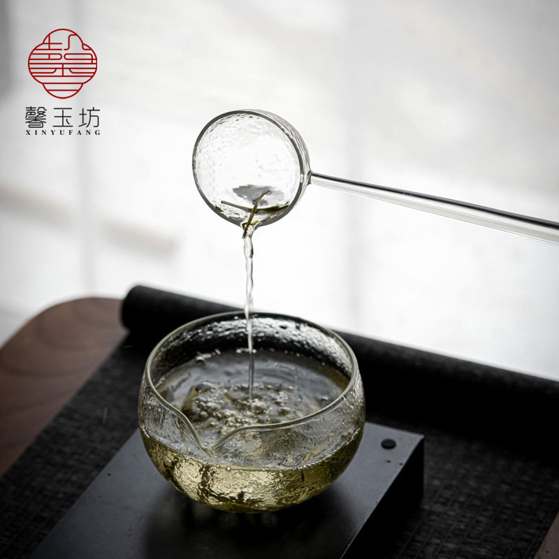 日式玻璃泡茶碗泡绿茶专用泡茶器耐热分茶勺功夫茶具茶壶套装家用