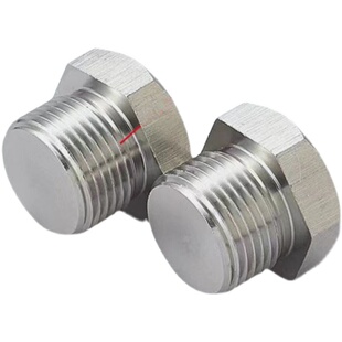 不锈钢仪表堵头1/2NPT M27*2压力变送器堵头m20*1.5 G1/4 M16*1.5