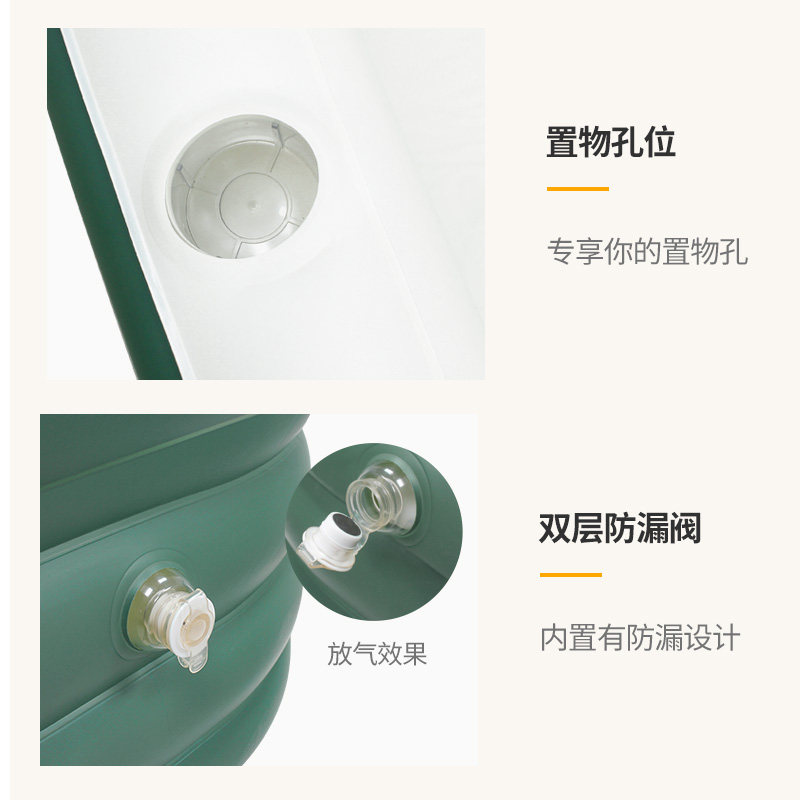 充气浴缸折叠大人浴盆家用全身泡澡桶大号便携式塑料小户型可坐躺