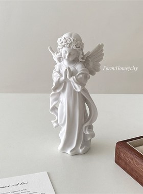 许愿天使 家居小摆件精致礼物卧室装饰氛围感道具少女心雕塑复古