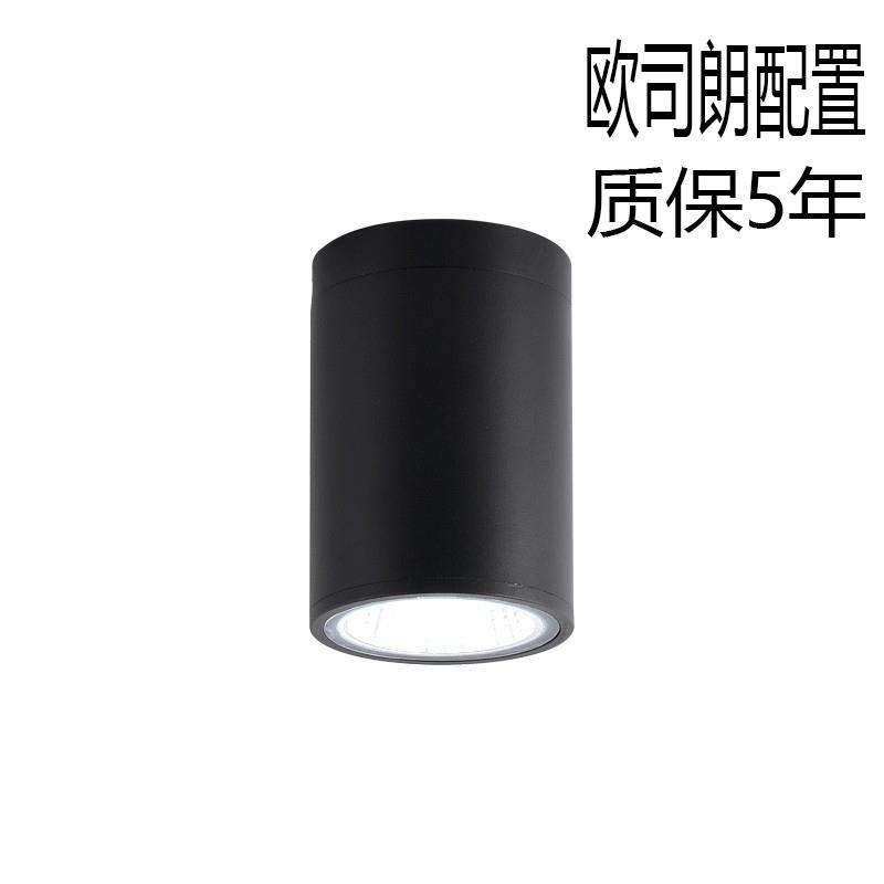 明装防水射灯筒灯沐浴卫生间阳台圆形吸顶灯雨棚酒店地下室户外灯