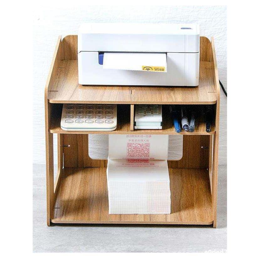 简约办公室热印表机架子 桌面快递单收纳层架 电子面单印表机支架