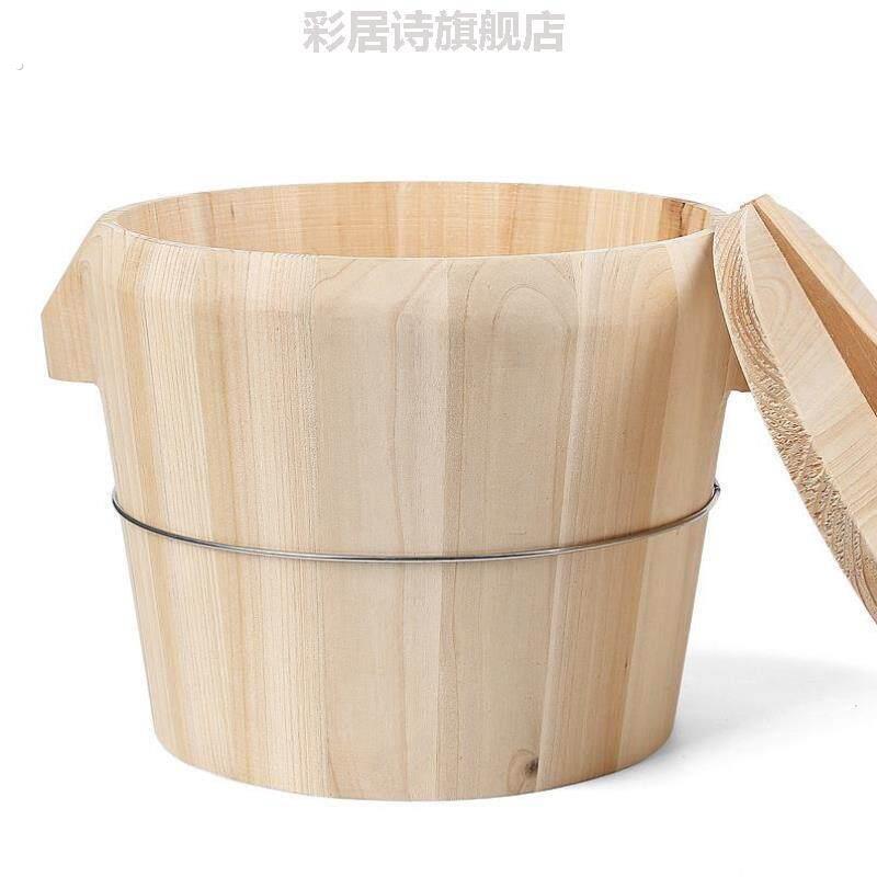 贵州蒸饭木桶纯手工专用手提饭木杉木蒸子酒店大小套装蒸笼甑子大