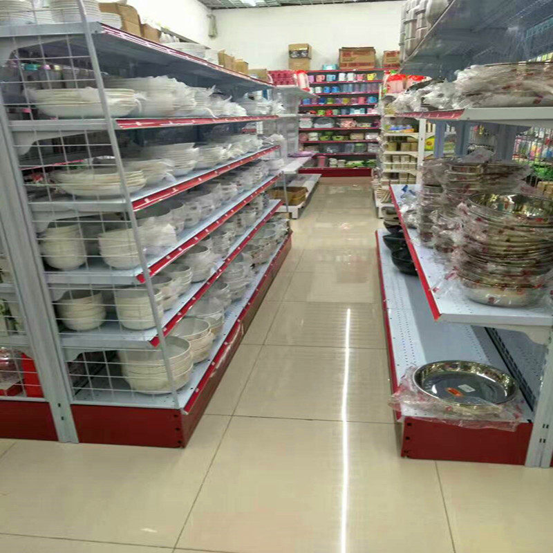 超市货架展示柜便利店多层置物商场小卖部零食渔具药品单双面摆放