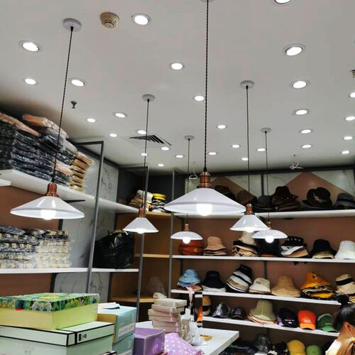 loft工业风吊灯锅盖单头锅盖灯北欧餐厅酒吧吧台奶茶店美发店灯罩