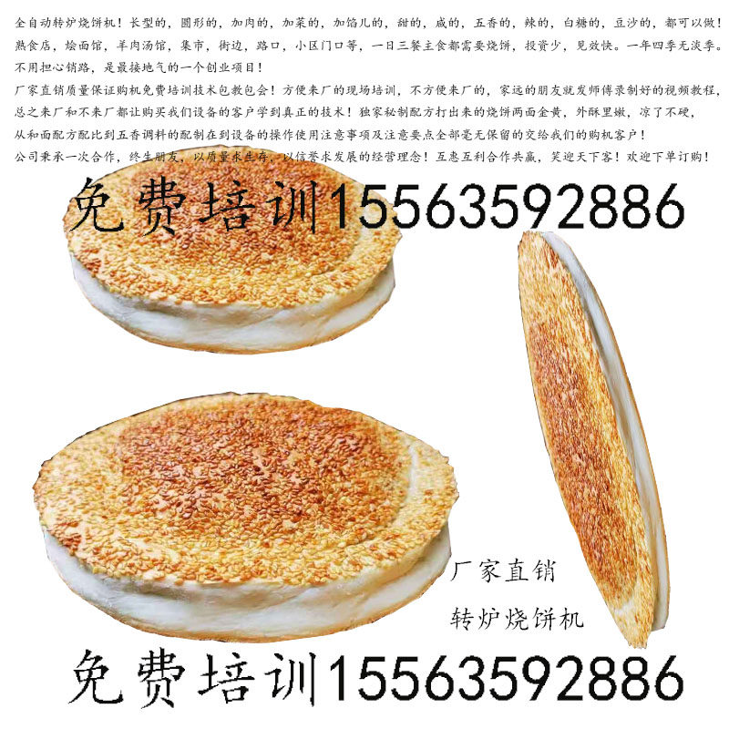 商用全自动旋转烧饼炉纯电加热打烧饼机器转炉烧饼机烧饼炉子吊炉