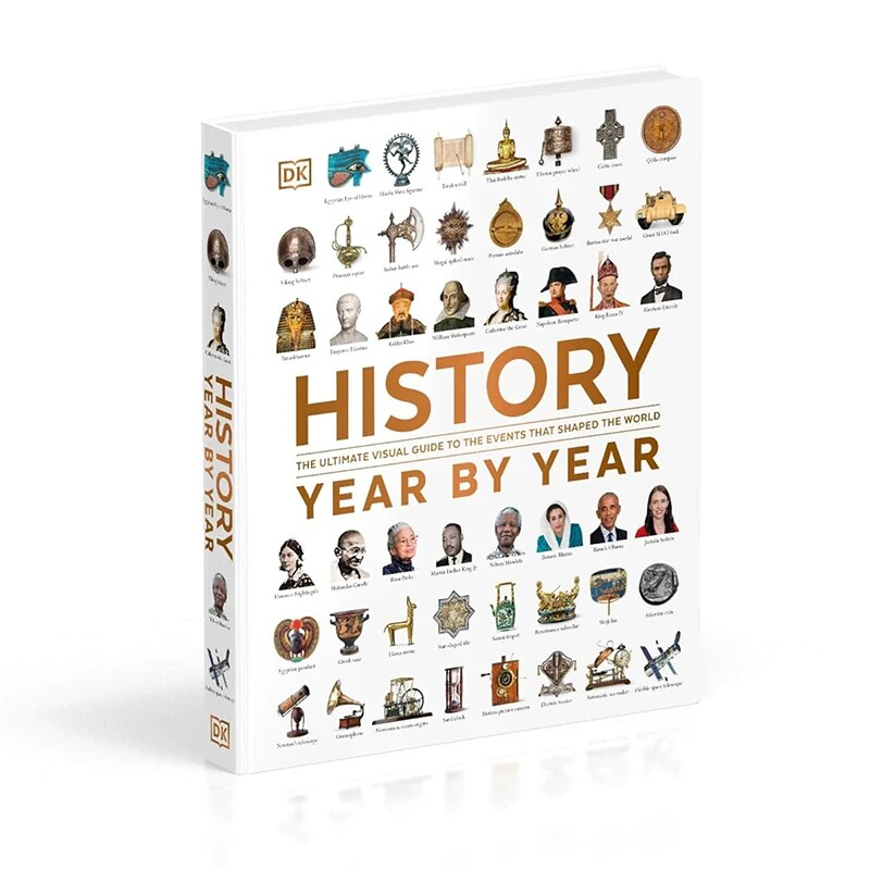 英文原版 History Year by Year 历史年表:塑造世界的重大事件终极视觉指南 中国伟大朝代悠久丰富历史 历史启蒙读物