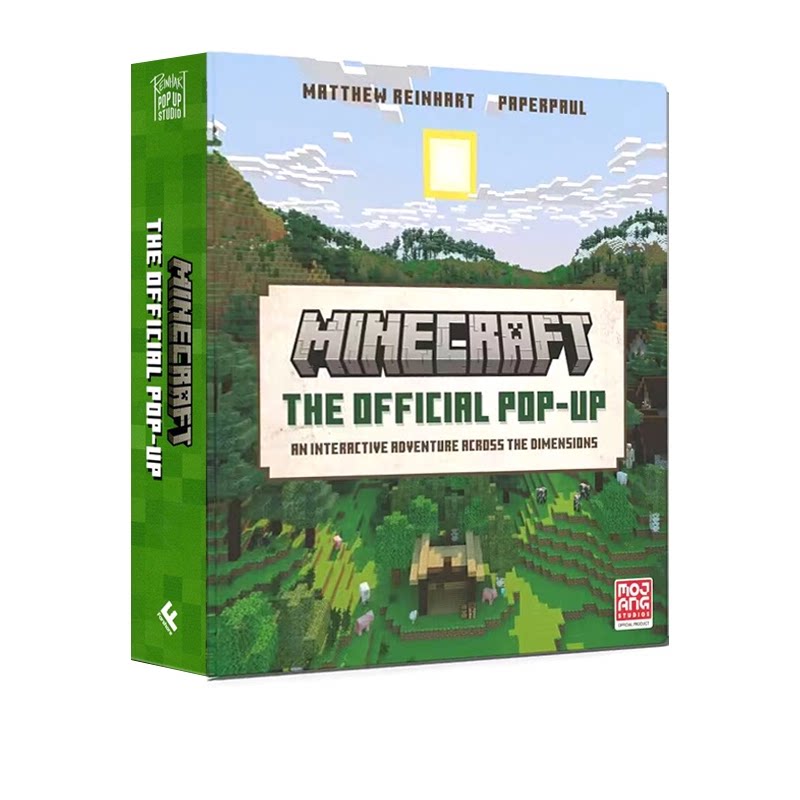 英文原版 我的世界官方立体书 Minecraft The Official Pop-Up Matthew Reinhart 影视同人立体画册插画原画设定集