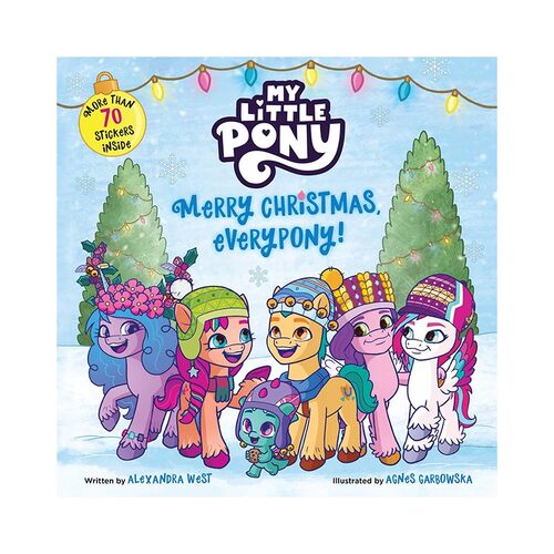 Merry Christmas, Everypony! 小马宝莉 英文原版入门级英语绘本儿童读物  I Can Read My Little Pony 卡通动画友谊主题 冒险故事