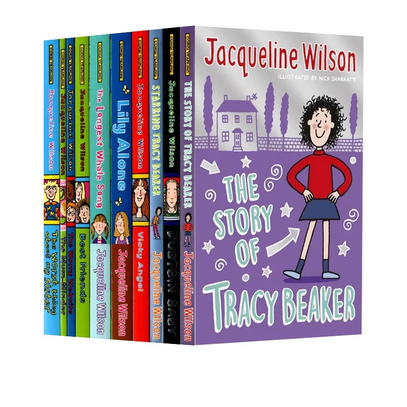 麻辣女生基地塑封版 英文原版 Jacqueline Wilson10册合售 英国儿童文学女王作品 大明星崔西 我们班的心事 英语课外阅读小说