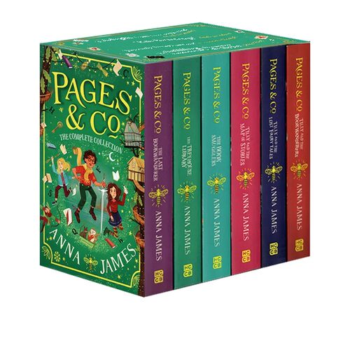 英文原版 Pages & Co. 6册盒装 穿梭童话故事集系列 奇幻冒险故事小说 少儿英文课外阅读 Anna James