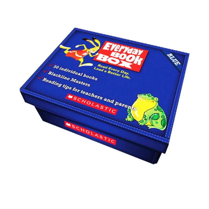 第三级别 Blue蓝盒 7-8岁 Everyday Book Box 天天阅读系列英文原版 50册盒装分级阅读 附教学练习CD 学乐出品 Scholastic