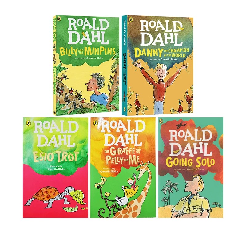 Roald Dahl 罗尔德达尔小说 5册合售 George's Marvellous Medicine 蠢特夫妇 The Twits 乔治的神奇魔药 Marvellous Medicine