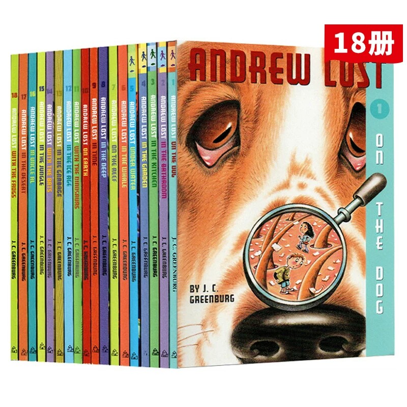 Andrew Lost 18册 英文原版 安德鲁的微观大冒险 自然科学 桥梁章节小说 微观大世界 美国小学推荐 Stepping Stone Book