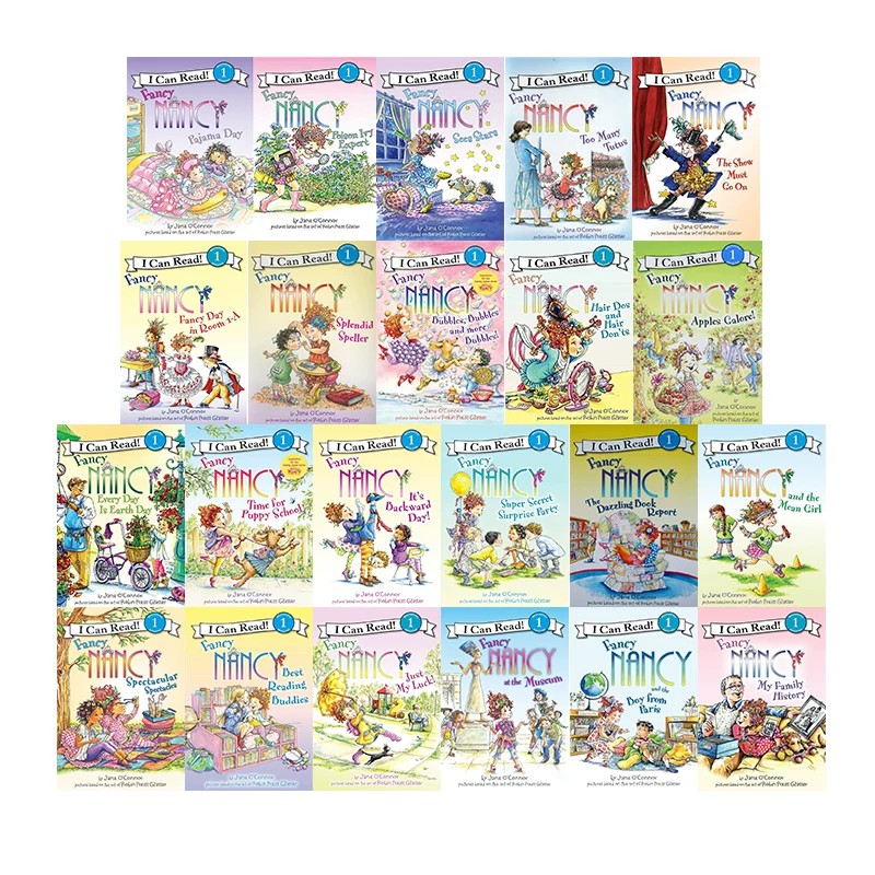 英文原版 漂亮的南希 Fancy Nancy 22册 I Can Read 汪培珽一阶段 英文原版 漂亮的小俏妞南希 启蒙英语阅读情商培养