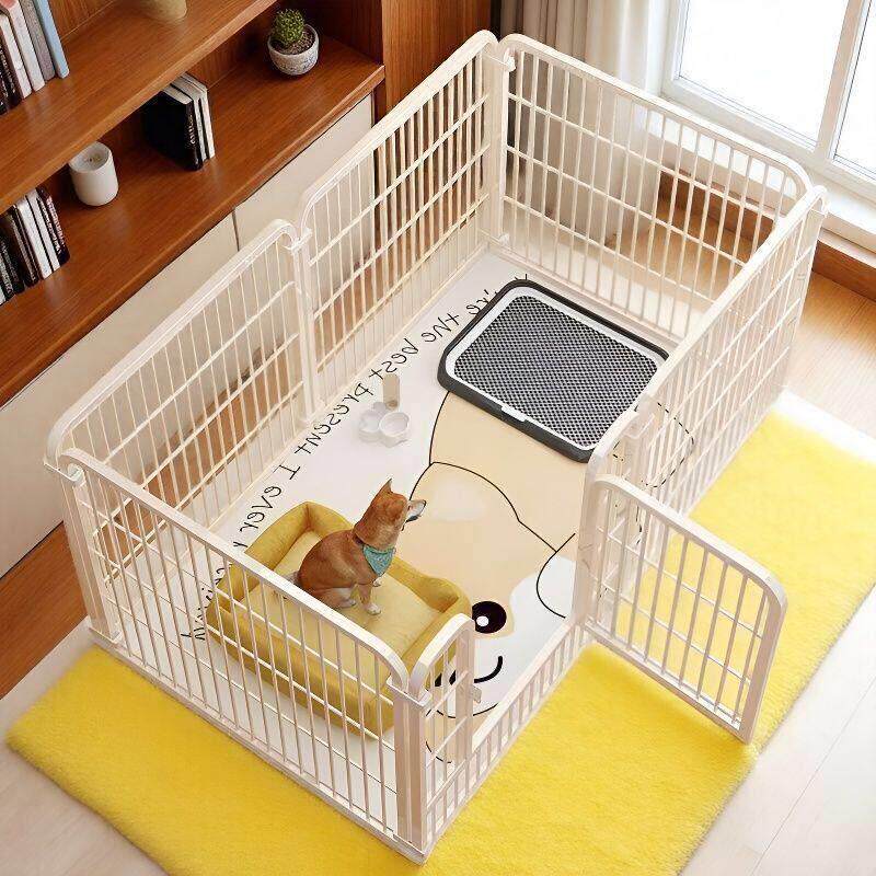 狗围栏家用室内狗狗笼子宠物小中大型犬狗笼栅栏自由组合带隔离门