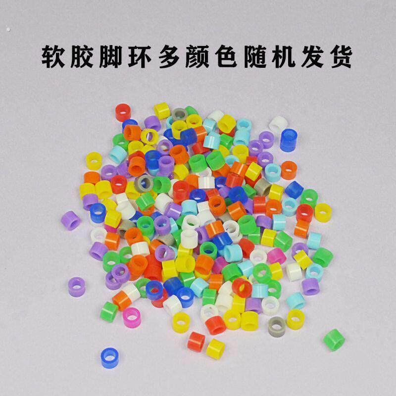 鸡脚环扣芦丁鸡脚环宠物用品卢丁鸡专用配件工具识别软环标记公环