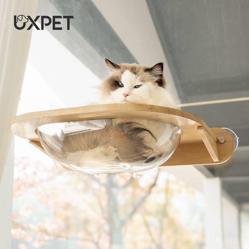椭圆太空舱猫窝猫咪吸盘猫爬架悬挂窗户猫咪晒太阳免打孔墙壁爬架