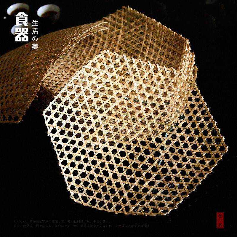 手工竹编织竹达竹网餐垫竹编垫酒店用品竹蒸竹网垫防粘锅竹板竹笪