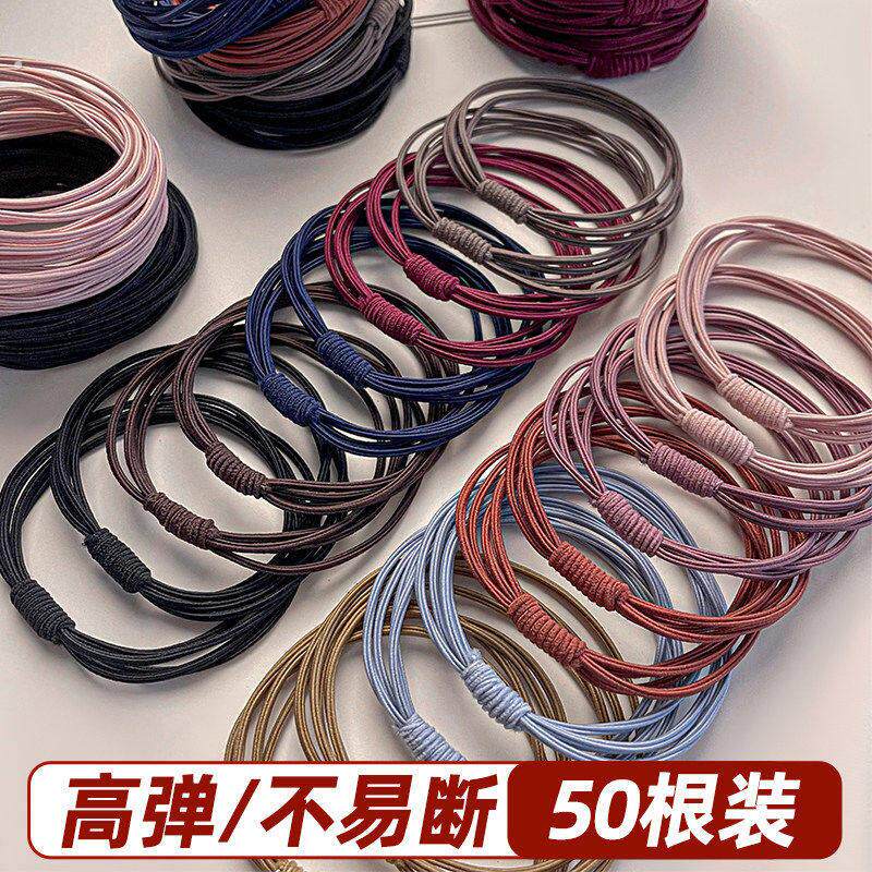 橡皮筋扎头发女高级感发圈头绳2026新款高弹力耐用不伤发发绳头饰