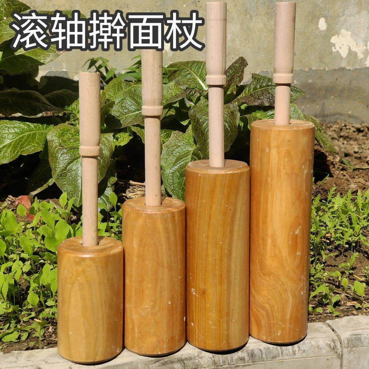 实木滚轴油锤家用商用小号特大号不粘面油锤擀面棍赶面杖翻糖走锤