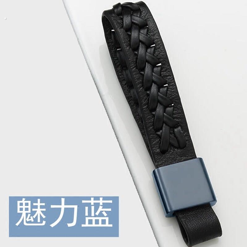 新款创意纯手工编织汽车钥匙扣男女链高档挂件真皮锁匙扣情侣礼物