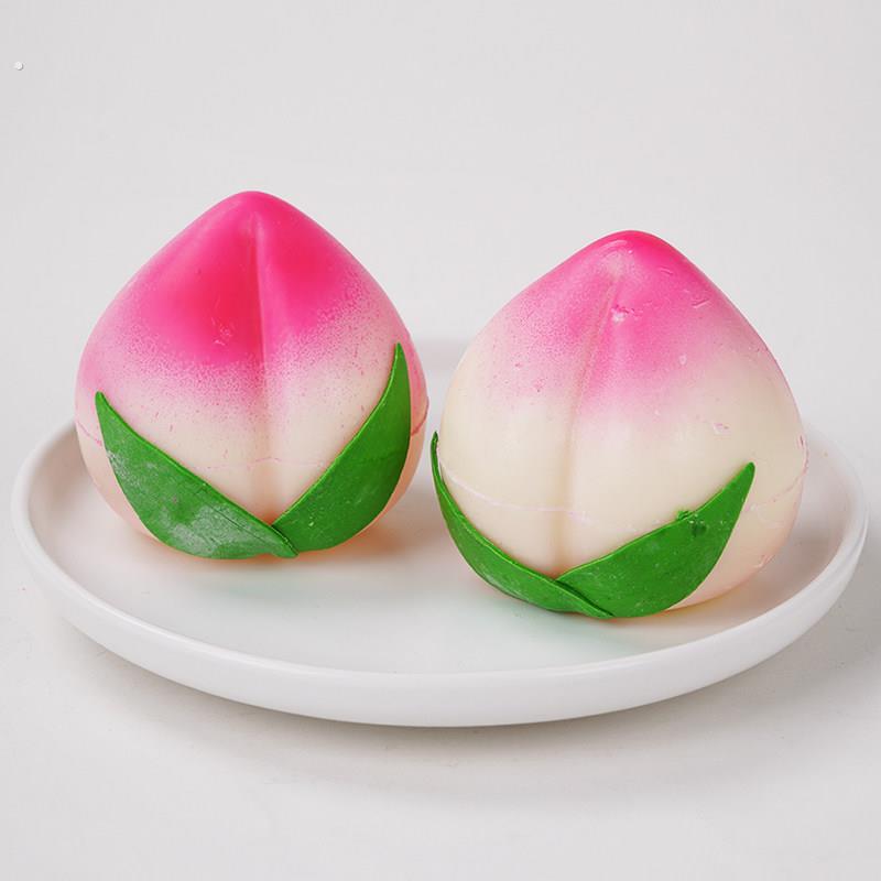 老人祝寿生日蛋糕装饰成品巧克力寿桃摆件立体大寿桃烘焙蛋糕装扮