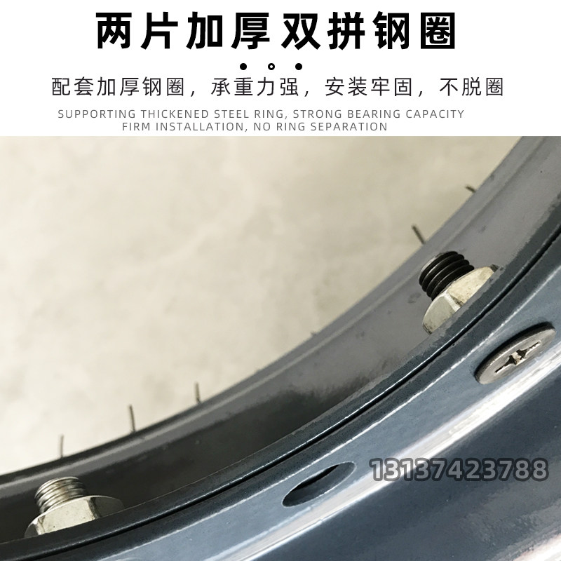 400-8 500一8叉车工程车旋转木马升降机载重充气轮胎带圈拖车轮轴