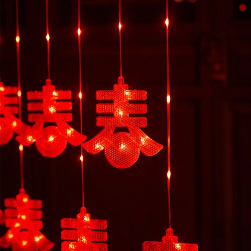 中秋春节红小中国结led彩灯串新年流苏装饰创意客厅高档挂件过年