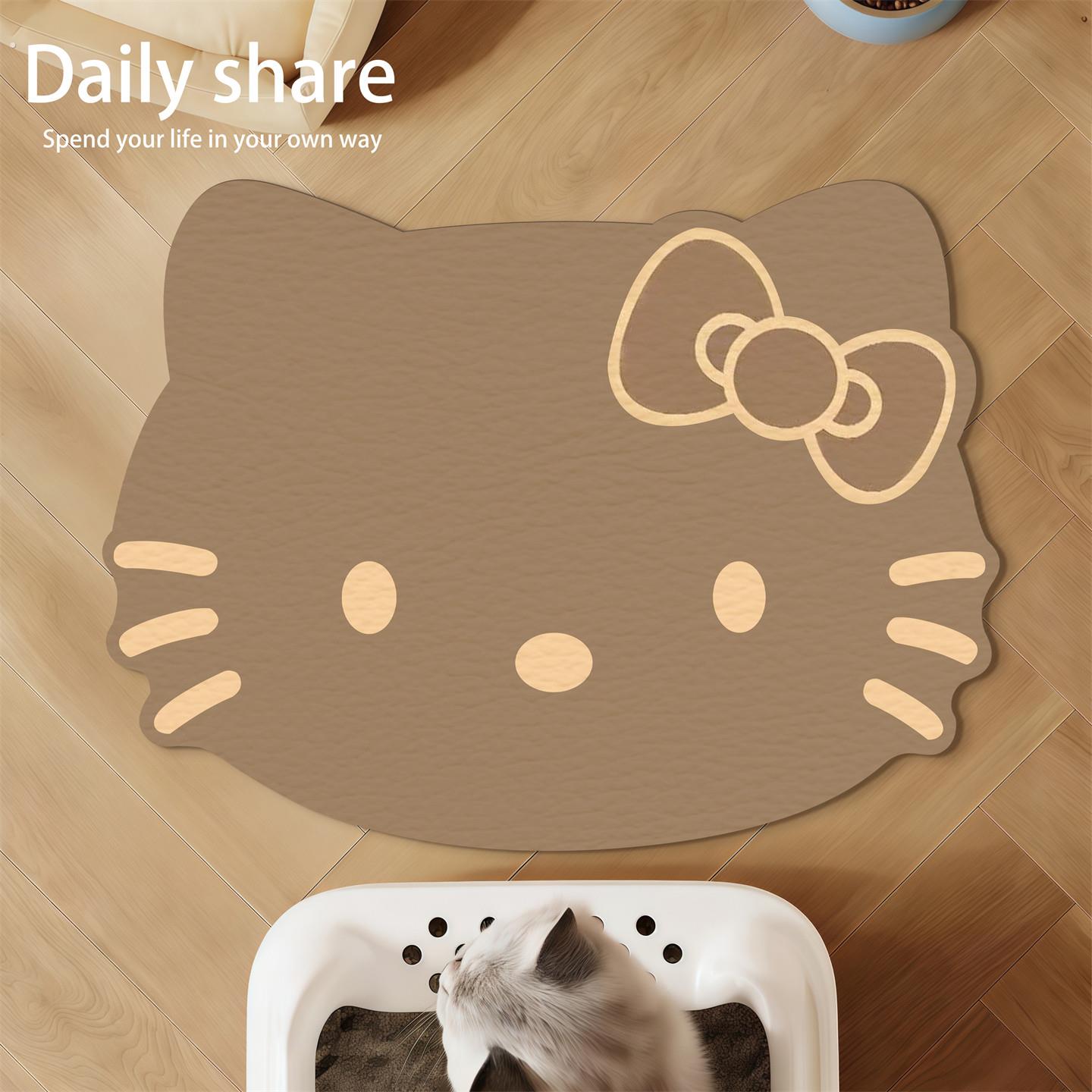 猫咪宠物餐垫地垫猫狗粮碗垫皮革垫免洗防水防污防油防滑防尿脚垫
