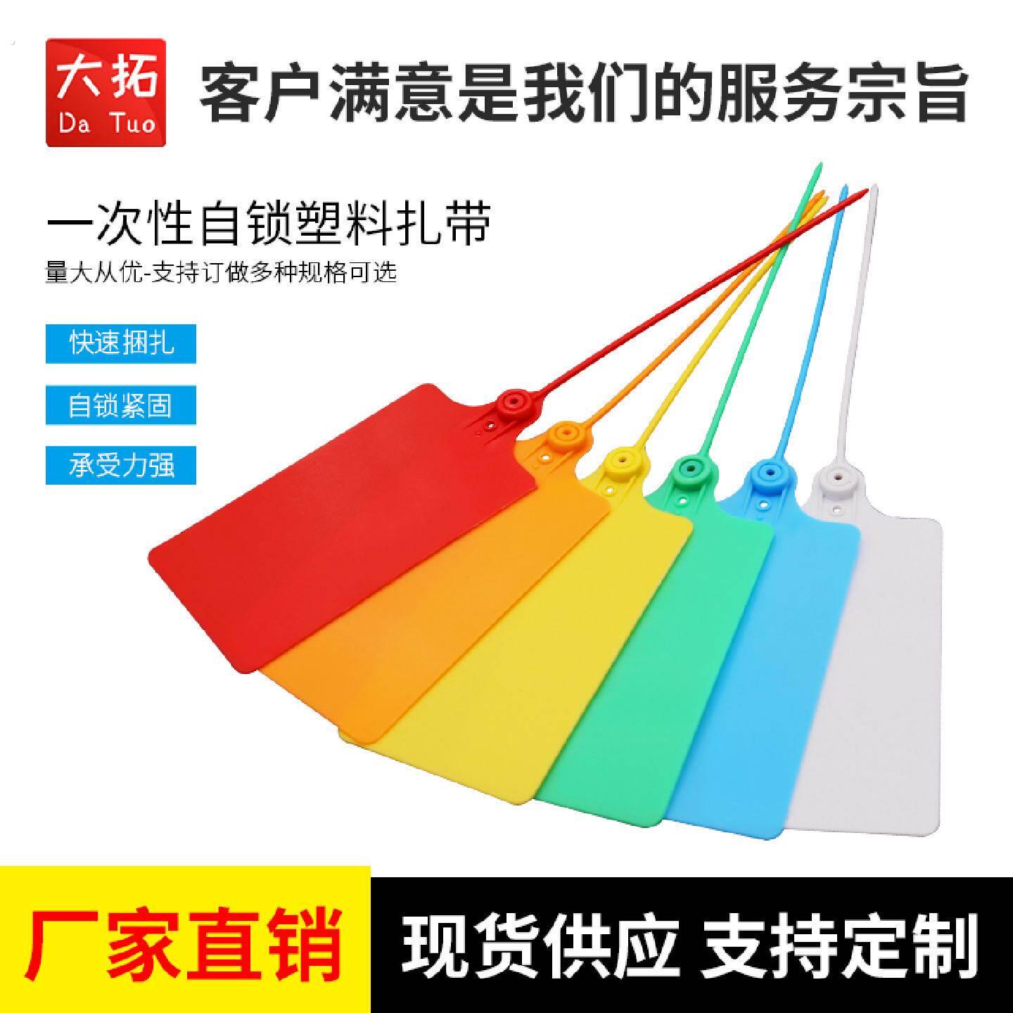 快运快递物流挂签大标牌扎带塑料封条封签吊牌标签塑料封条100条