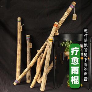 仙人掌雨棍雨声棒海浪拟声音解压音疗冥想心灵治愈小众创意乐器筒