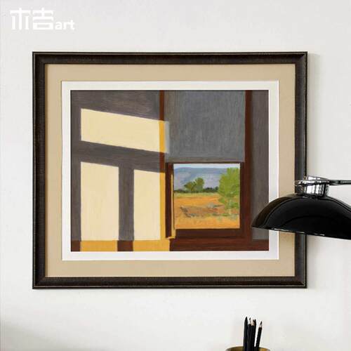 窗畔木吉设计小众高级感装饰画客厅饭厅书房挂画