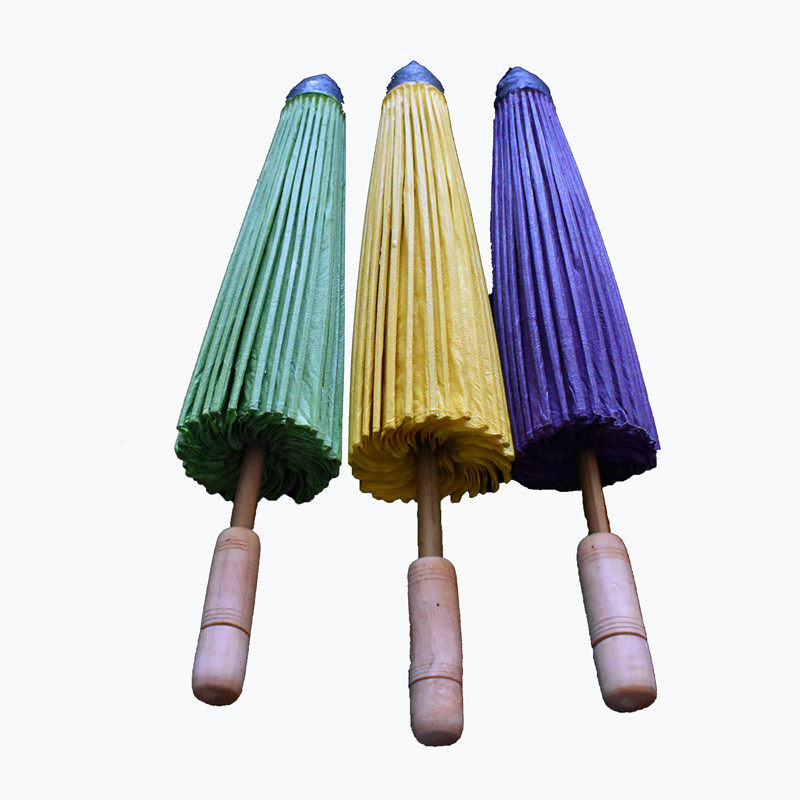 泰国手工彩色油纸伞 拍摄舞蹈道具古风伞 餐厅仿古装饰吊顶工艺伞