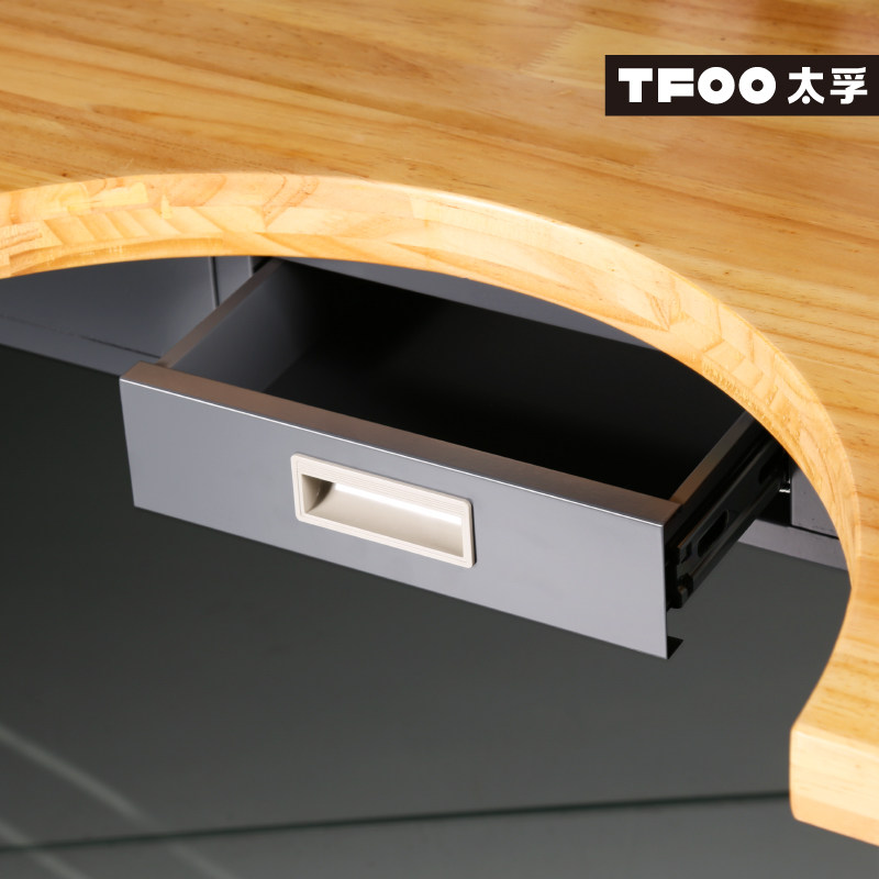 太孚 带工具挂板内凹式钟表维修实木工作台 手办涂装带落地柜桌子